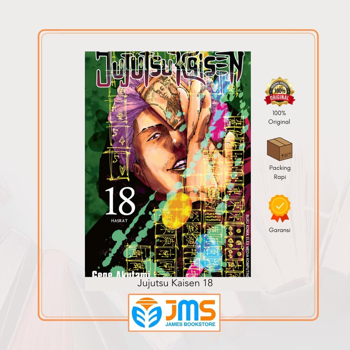 Gambar Buku Komik Manga Jujutsu Kaisen 18 by Gege Akutami dari JAMES Bookstore Official Kota Administrasi Jakarta Pusat Tokopedia