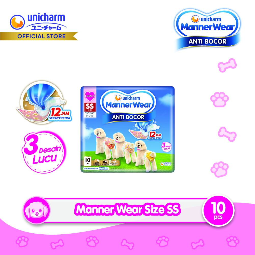 Unicharm Pet - Manner Wear Girl SS 10 - Popok Anjing