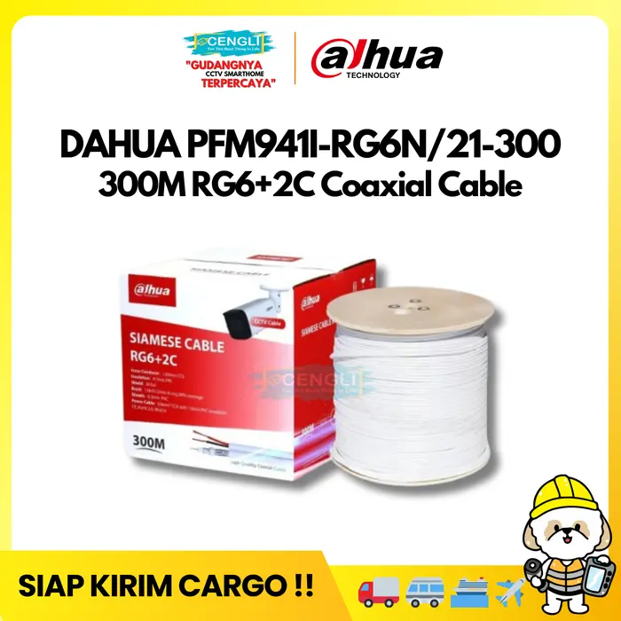 Gambar Kabel RG6 Dahua DH-PFM941I-RG6N/21-300 300M RG6+2C Coaxial Cable Kabel Cctv - DAHUA 300M dari Cengli Store Kota Surabaya 5 Tokopedia