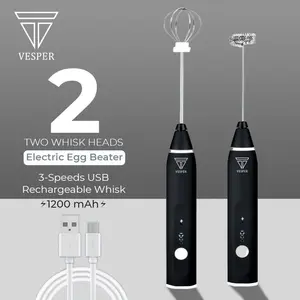 Milk frother elektrik USB / egg mixer pengocok telur susu dalgona kopi