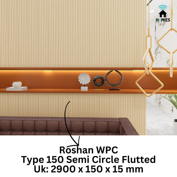 Panel Wpc Rohsan Jual Roshan Wall Panel WPC Type 150 Semi Six Circle Fluted 290cm - Kab ...