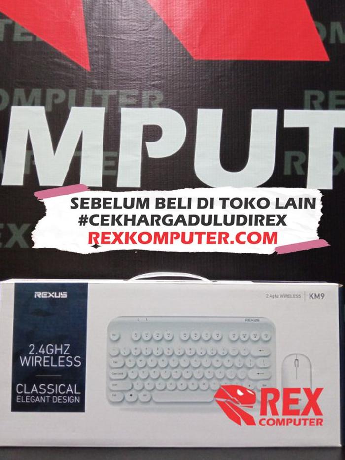 Jual Rexus Keyboard Mouse Wireless KM9 - Kota Semarang - REX COMPUTER ...