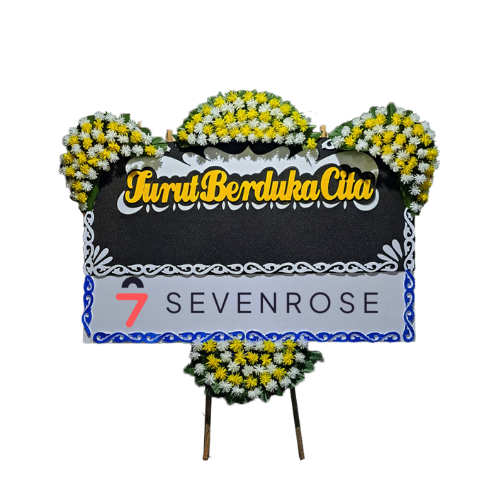 Gambar Papan Bunga Termurah | FREE ONGKIR Seluruh Jakarta | Papan Bunga Duka Cita - Board Only - Bunga 4 Titik dari sevenrosecoid Kota Administrasi Jakarta Barat Tokopedia