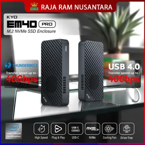 KYO EM40 PRO 40Gbps M.2 NVMe Thunderbolt 4 USB-C USB 4.0 SSD Enclosure NVMe CASE SSD PORTABLE 1TB 2TB 4TB 8TB
