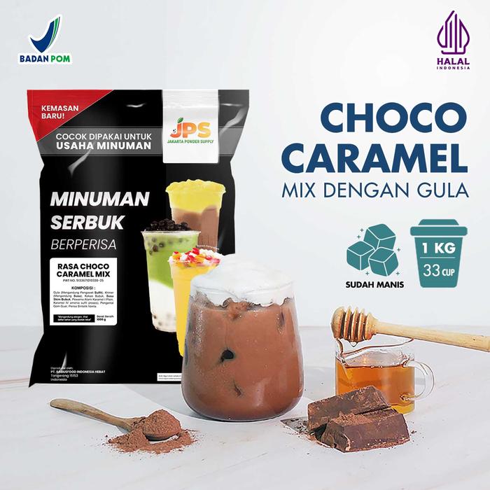 Gambar Bubuk Minuman Choco Caramel Mix Powder Instan JPS Gula dari Jakarta Powder Supply Kota Tangerang Tokopedia