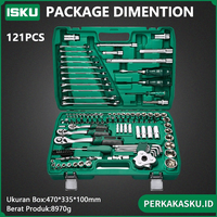 Gambar Isku Kunci Shock Set 121pcs-72gigi Tools Set Lengkap 1set Kunci Pas Ratchet Set Mata Sok Set - 121pcs dari PERKAKASKU.ID TOKOPEDIA Kota Administrasi Jakarta Utara 1 Tokopedia