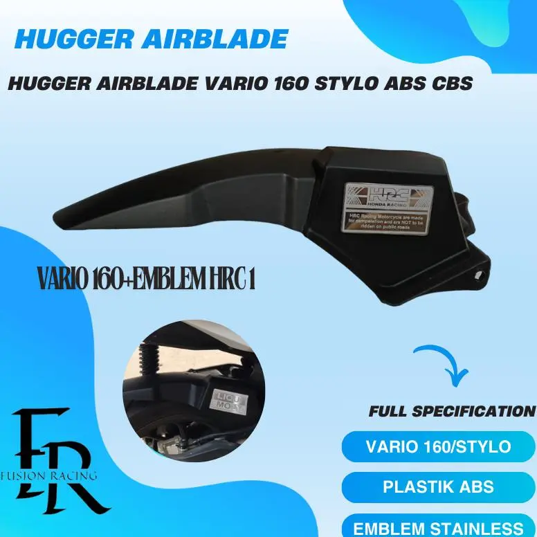 Terlaris HUGGER VARIO 160 ABS CBS STYLO + EMBLEM HUGGER SPAKBOR KOLONG AIR BLADE 5