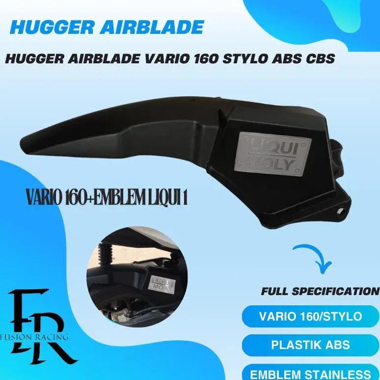 Terlaris HUGGER VARIO 160 ABS CBS STYLO + EMBLEM HUGGER SPAKBOR KOLONG AIR BLADE 1