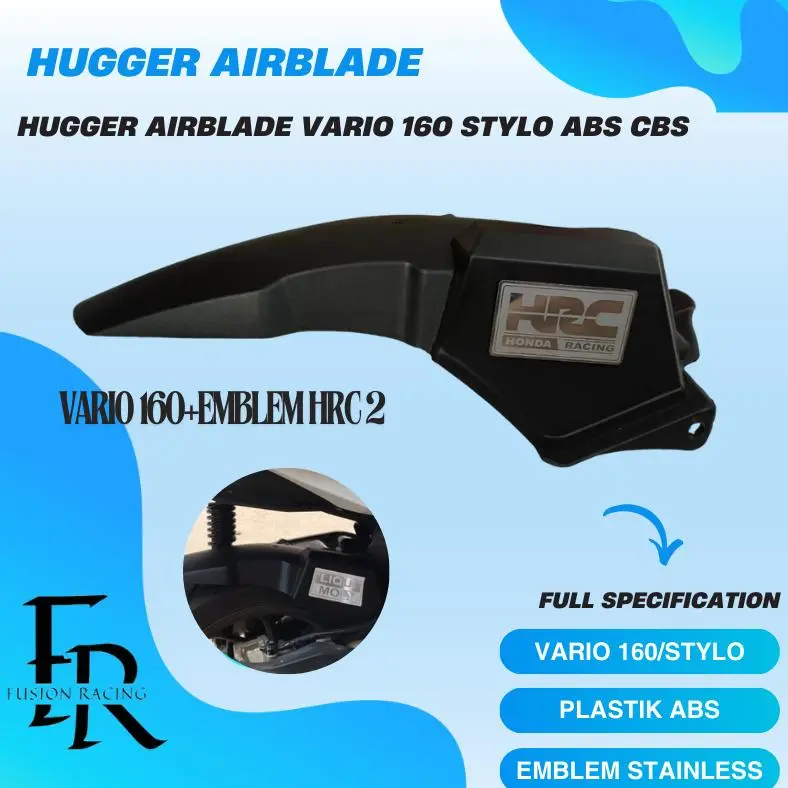 Terlaris HUGGER VARIO 160 ABS CBS STYLO + EMBLEM HUGGER SPAKBOR KOLONG AIR BLADE 6