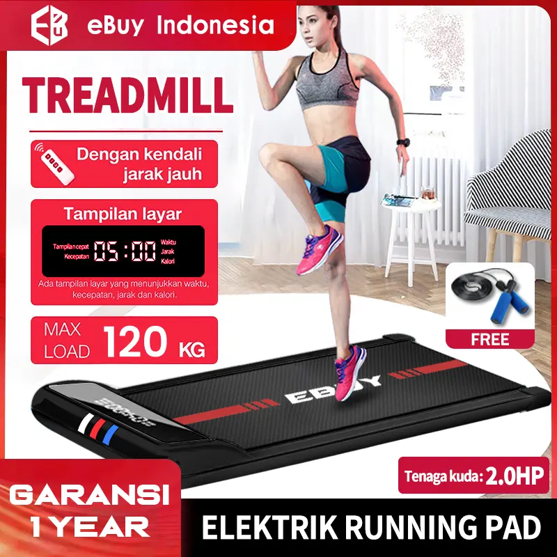 Running Pad Treadmill (Elektrik) Walking pad Treadmill Murah SPZKYC3 8