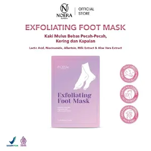Noera Exfoliating Foot Mask BPOM | Foot Peel - Masker Kaki Pengelupas Kulit Mati - Noeraskincare Noera Foot Mask