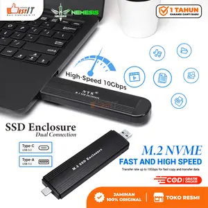 SSD Case Enclosure M2 NVME Dual Connection USB 3.2 Type C USB 3.2 Type A High Speed 10Gbps NYK S5
