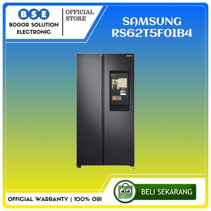 Gambar SAMSUNG RS62T5F01B4 Kulkas Side by Side w/ Family Hub 660 L | RS62T dari Bogor Solution Electronic Kota Bogor Tokopedia