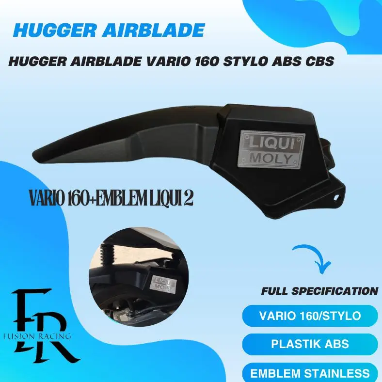 Terlaris HUGGER VARIO 160 ABS CBS STYLO + EMBLEM HUGGER SPAKBOR KOLONG AIR BLADE 2