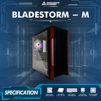Gambar CASING PARADOX GAMING BLADESTORM-M - Mid Tower M-ATX Case Tempered Glass (Free 1x ARGB Fan) dari Techno Computer Bali Kota Denpasar 3 Tokopedia