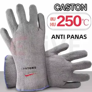 CASTONG PJJJ 35-33 Sarung tangan tahan suhu 250℃  Isolasi Panas Oven/BBQ/Dapur
