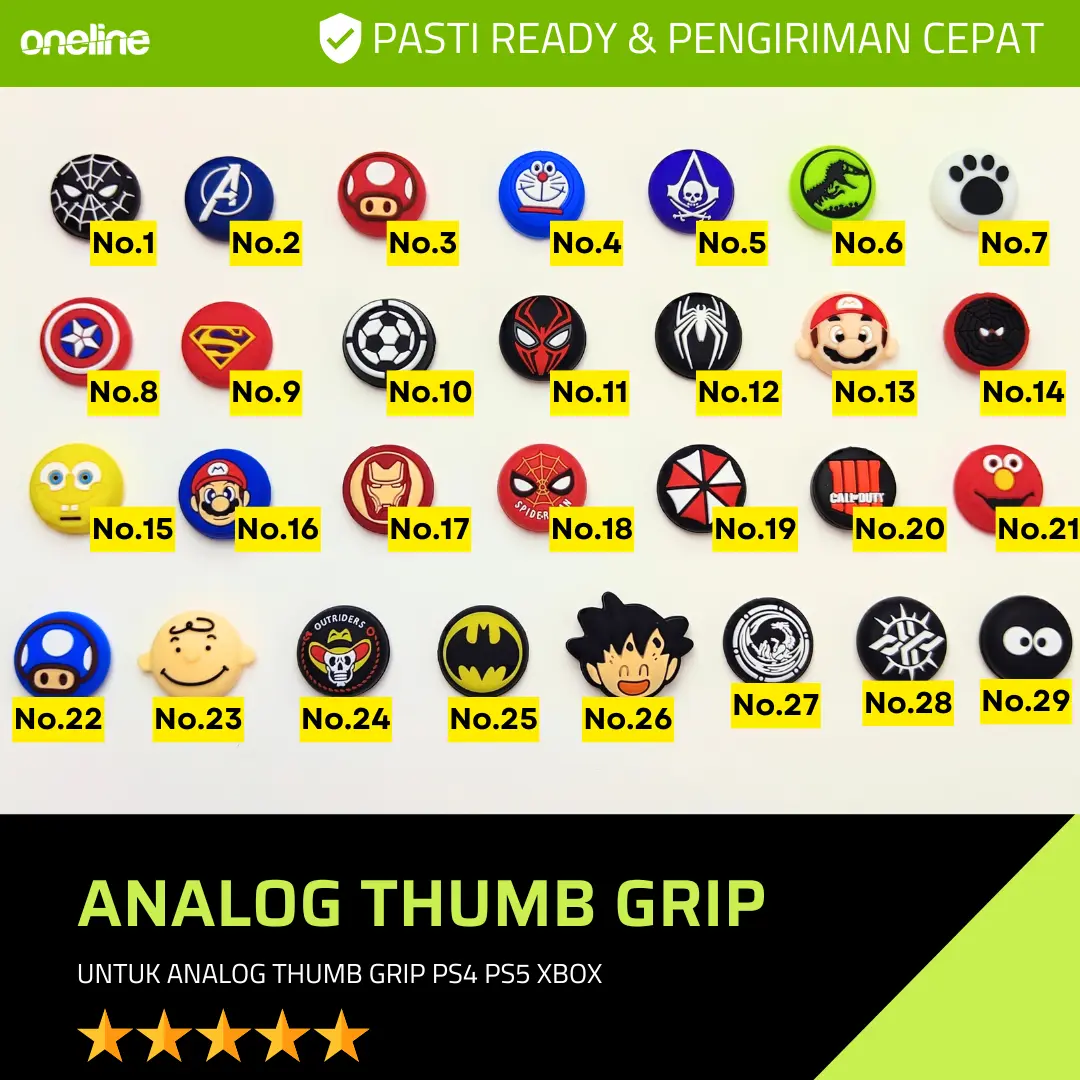 Analog Thumb Grip for PS4 PS5 | Karet Silikon Stik Thumbgrip