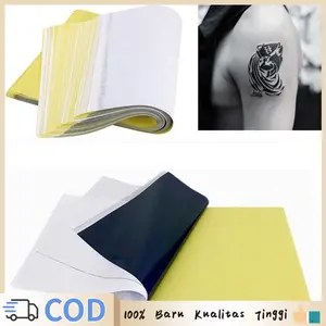 10Pcs Kertas Karbon Tato Thermal Kertas Stencil Tattoo Termal Tatto Kertas Transfer Tattoo