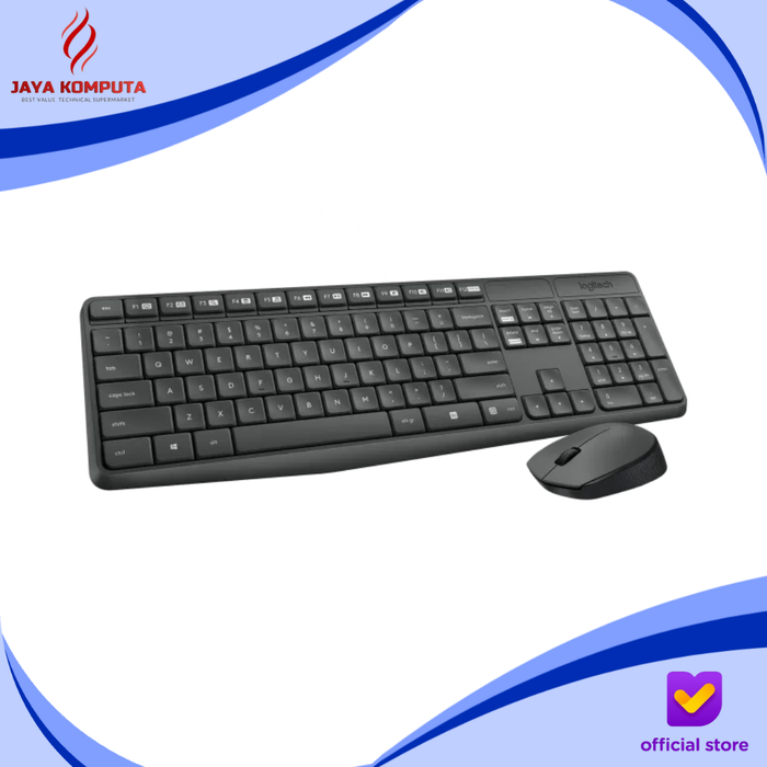 Gambar Logitech Combo MK235 (Keyboard Mouse Wireless) dari Jaya Komputa Kota Administrasi Jakarta Pusat Tokopedia