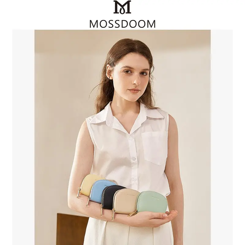 Terlaris MOSSDOOM Dompet Kartu Elfrea Card Holder Setengah Bulat Wallet Zip Wanita 3