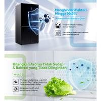 Gambar Kulkas Multi Door Aqua AQR-TTD546RBC BK 456L Black Metal PCM Door Aqua Inverter 49 Watt dari Ashley Olshop Official Store Kota Administrasi Jakarta Utara 5 Tokopedia