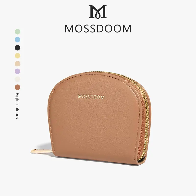Terlaris MOSSDOOM Dompet Kartu Elfrea Card Holder Setengah Bulat Wallet Zip Wanita 1