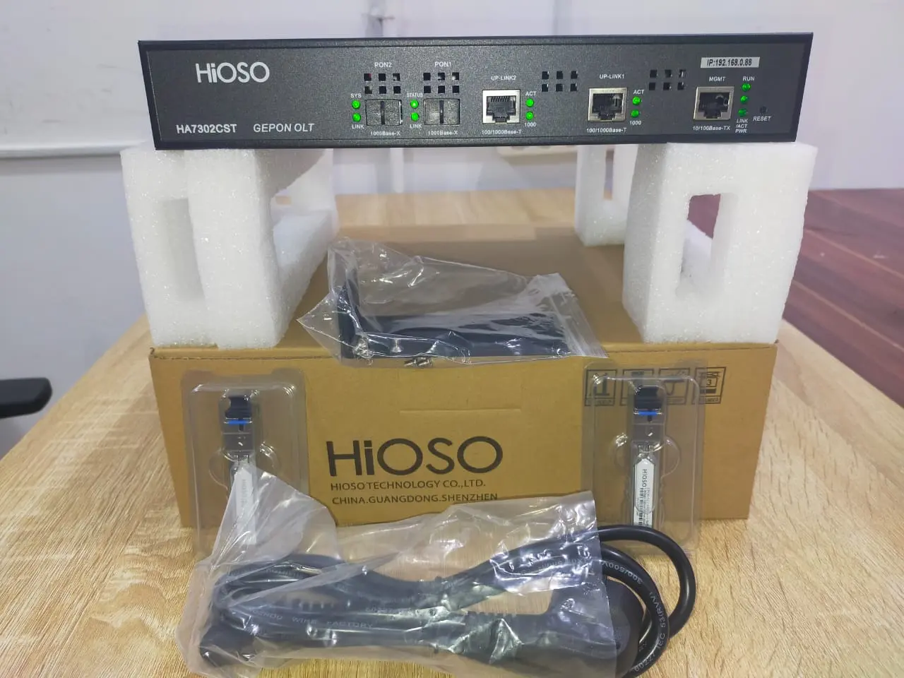 OLT EPON HIOSO 2 Pon HA7302CST NON SFP