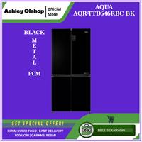 Gambar Kulkas Multi Door Aqua AQR-TTD546RBC BK 456L Black Metal PCM Door Aqua Inverter 49 Watt dari Ashley Olshop Official Store Kota Administrasi Jakarta Utara 1 Tokopedia