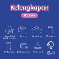 Gambar Spectra Wearable Electric Breastpump H1 Lite - Pompa Payudara Elektrik dari Mothercare Indonesia Kota Administrasi Jakarta Selatan 5 Tokopedia