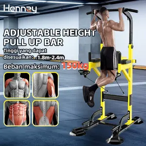 Adjustable Height Station Pull Up Bar /alat fitness rumah/ Power Tower