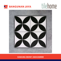 Gambar TILEHOME ARTE DECORATIVE TILE KAWUNG EBONY 200X200MM dari Bangunan Jaya Online Kota Administrasi Jakarta Utara 1 Tokopedia