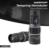 Gambar TaffSPORT Prime Teropong Monokular Focus Zoom Lens 66M/8000M - 16x52 dari tara outdoor Kota Administrasi Jakarta Barat 2 Tokopedia
