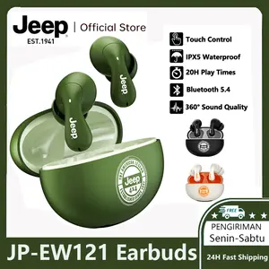 Jeep EW121 True Wireless Bluetooth 5.4 Earbuds Touch Control Noise Reduction Earphones Built-in Mic Android iOS Compatible‌