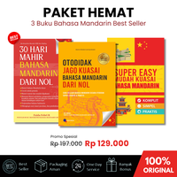 Gambar Paket Buku Otodidak Jago Mandarin Dari Nol + Super Easy Kuasai Bahasa Mandarin + 30 Hari Mahir Bahasa Mandarin (Hemat Mandarin 3 Buku) dari blanjaBuku Kab. Sleman 1 Tokopedia