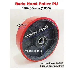READY!!! Roda Hand Pallet PU 180x50mm handpallet depan