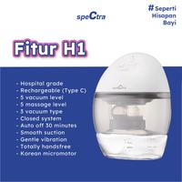 Gambar Spectra Wearable Electric Breastpump H1 Lite - Pompa Payudara Elektrik dari Mothercare Indonesia Kota Administrasi Jakarta Selatan 4 Tokopedia