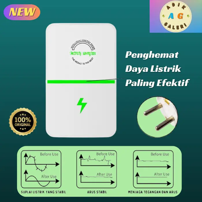 Alat Hemat Penghemat Daya Listrik Rumah Kantor Toko Gudang Electric Energy Saver Paling Efektif