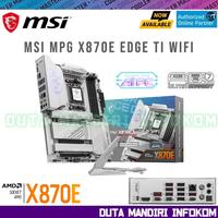 Gambar MSI MPG X870E EDGE TI WIFI - [Socket AM5, AMD X870E, DDR5, WiFi 7, USB3.2 Type C, AI PC, SATAIII, ATX] dari Duta Mandiri Infokom Kota Administrasi Jakarta Pusat 1 Tokopedia