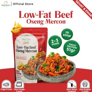Gracious Low-Fat Be Mercon San - Protein 51gr (Makanan Instant Sehat Siap Saji)