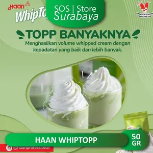 HAAN WHIPTOPP (50gr) Beverage & Dessert - Whip Cream Topping - Bubuk K