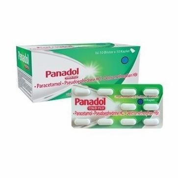 1 Box Panadol Hijau cold & Flu