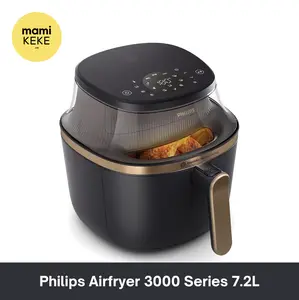 Philips Airfryer 3000 Series 7.2 L RapidAir Plus Technology, 16 cooking functions, 2000W