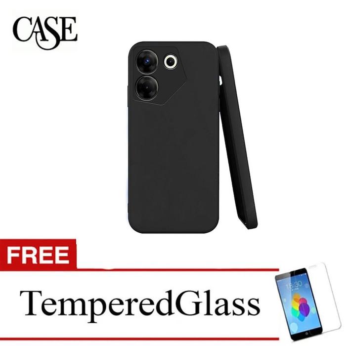 Gambar Black Soft Case for Tecno Camon 20 Pro 5G 2023 -6.67 inch + Temp Glass - SHOCKPROOF dari Mentari Grasindo Teknik Kota Administrasi Jakarta Barat 5 Tokopedia