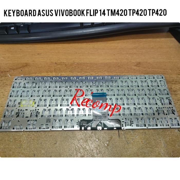 Tastiera Retroilluminata Per ASUS VivoBook Flip 14 TM420 E TP470 – Layout QWERTY Nero