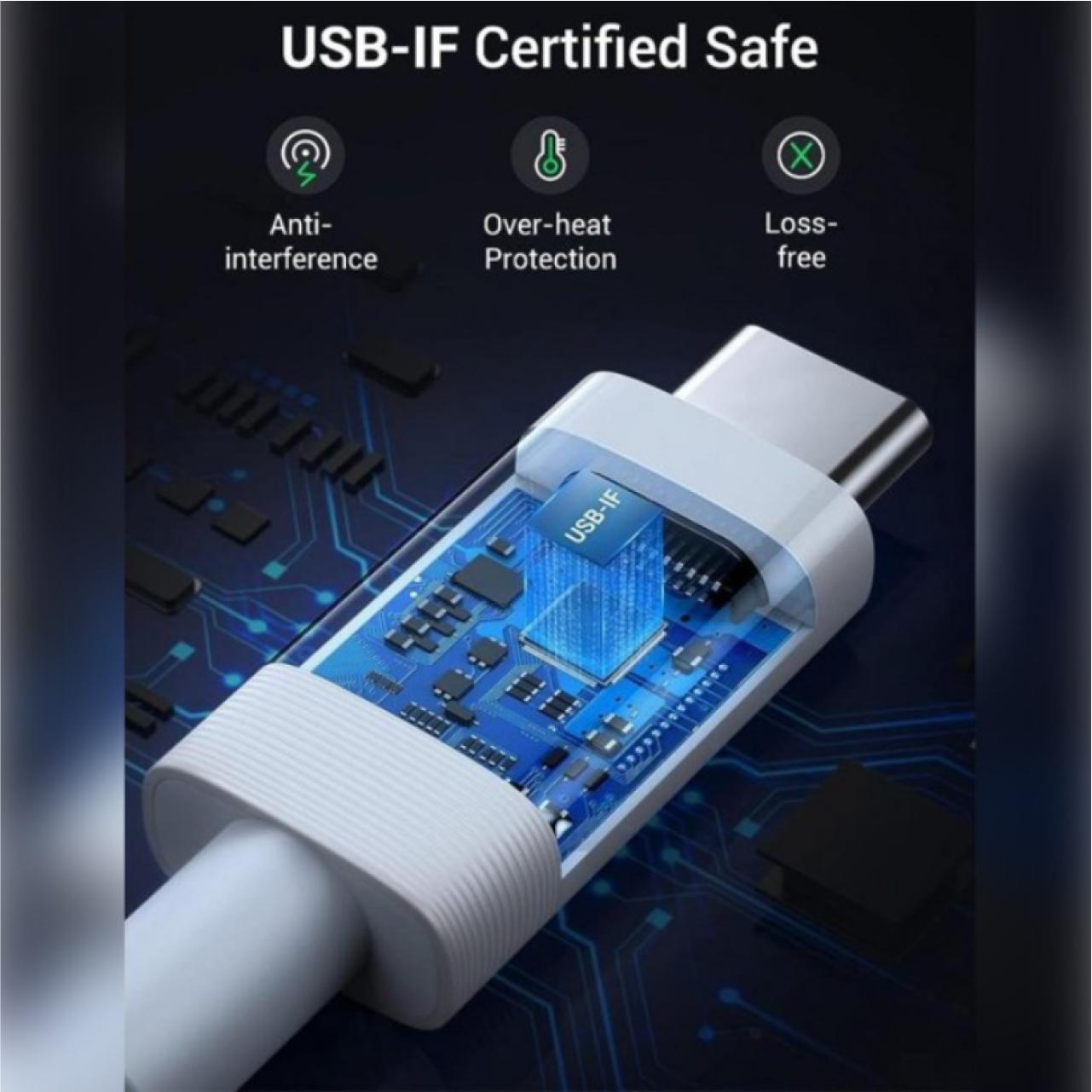 UGREEN Kabel Charger USB C - USB C 100W 1m - Black US300 80371
