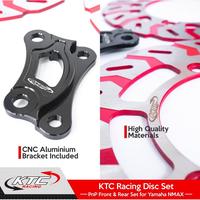 Gambar DISC CAKRAM PIRINGAN DEPAN BELAKANG SET YAMAHA NMAX OLD / NMAX TURBO / ALL NEW NMAX KTC RACING - Hitam  dari Lestari Motor 2 Kota Administrasi Jakarta Barat 2 Tokopedia
