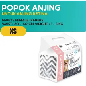 Mpets Diapers Anjing Female - pampers popok Anjing betina