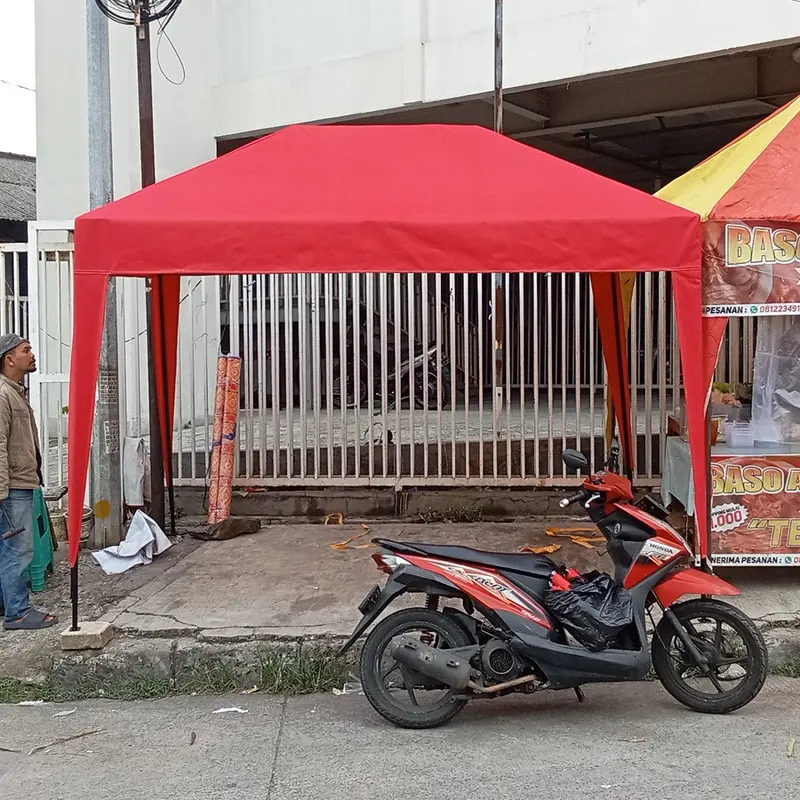tenda bongkar pasang Tenda bazar pilih sesuai kebutuhan 1x1 1.5x1.5 2x2 2x3 semua full set tinggal rakit 1