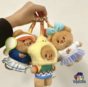 BUTTERBEAR Buttery Days Series Plush Keychain Blindbox/ Gantungan Butterbear Versatile Wardrobe