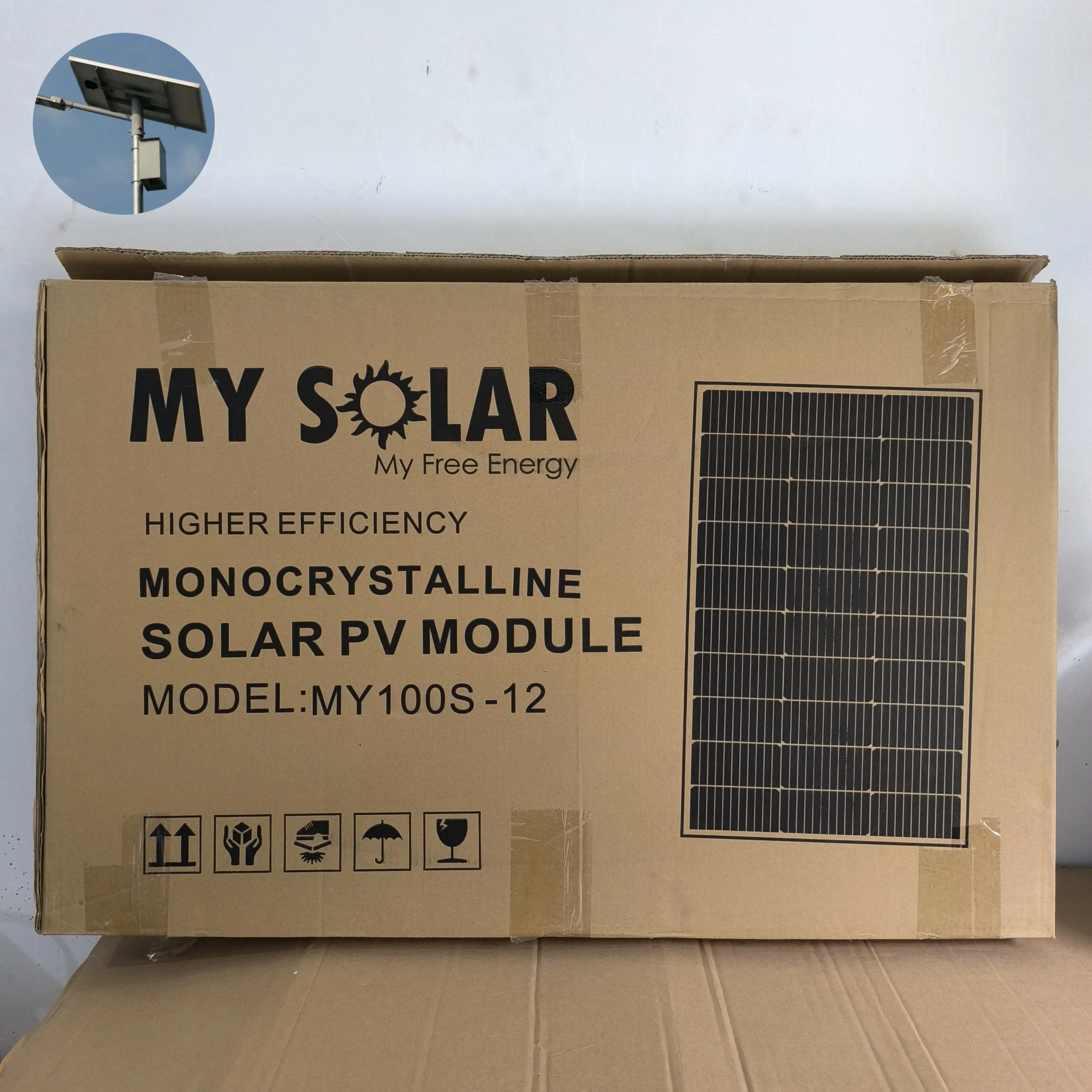 solar panel monocristaline 100 wp my solar